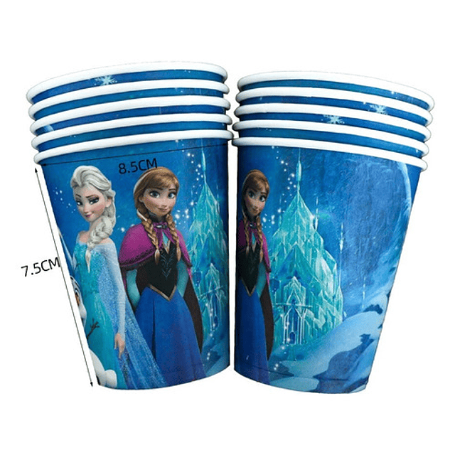 Pack Cumple Globos Cotillón Frozen Elsa Anna x10