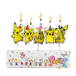 Set 5 Velas Pokemon