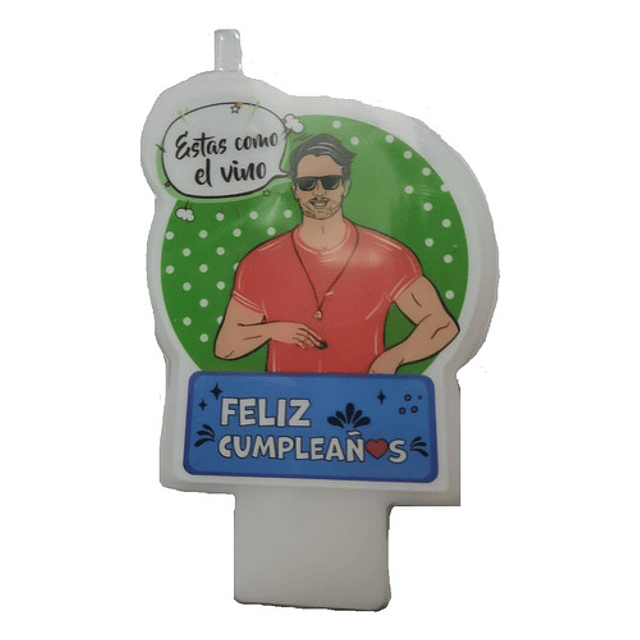 Vela Feliz Cumpleaños - Estas Como El Vino