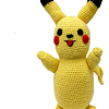 Peluche Pikachu Tejido Foto Real Usado Buen Estado 