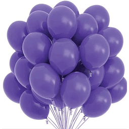 Pack 25 Globos Látex Morado