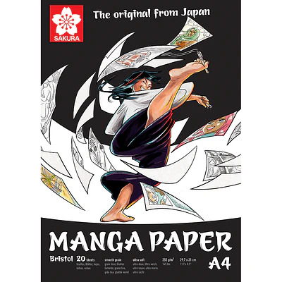 Block Sakura  - Manga Bristol 250gr. 20 hjs - A4 21x29.7cm.