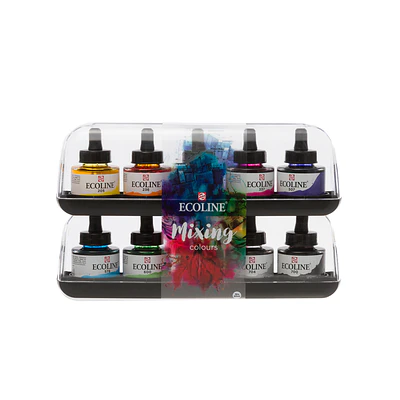 Ecoline - Acuarela Líquida Con Gotero - 10 Colores