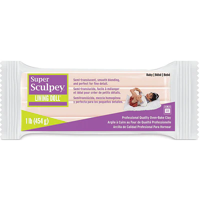 Super Sculpey - Living Doll - Baby - 454 Gr