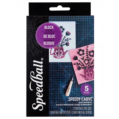 Set Basico de Impresión grabado timbres Linóleo - Speedball