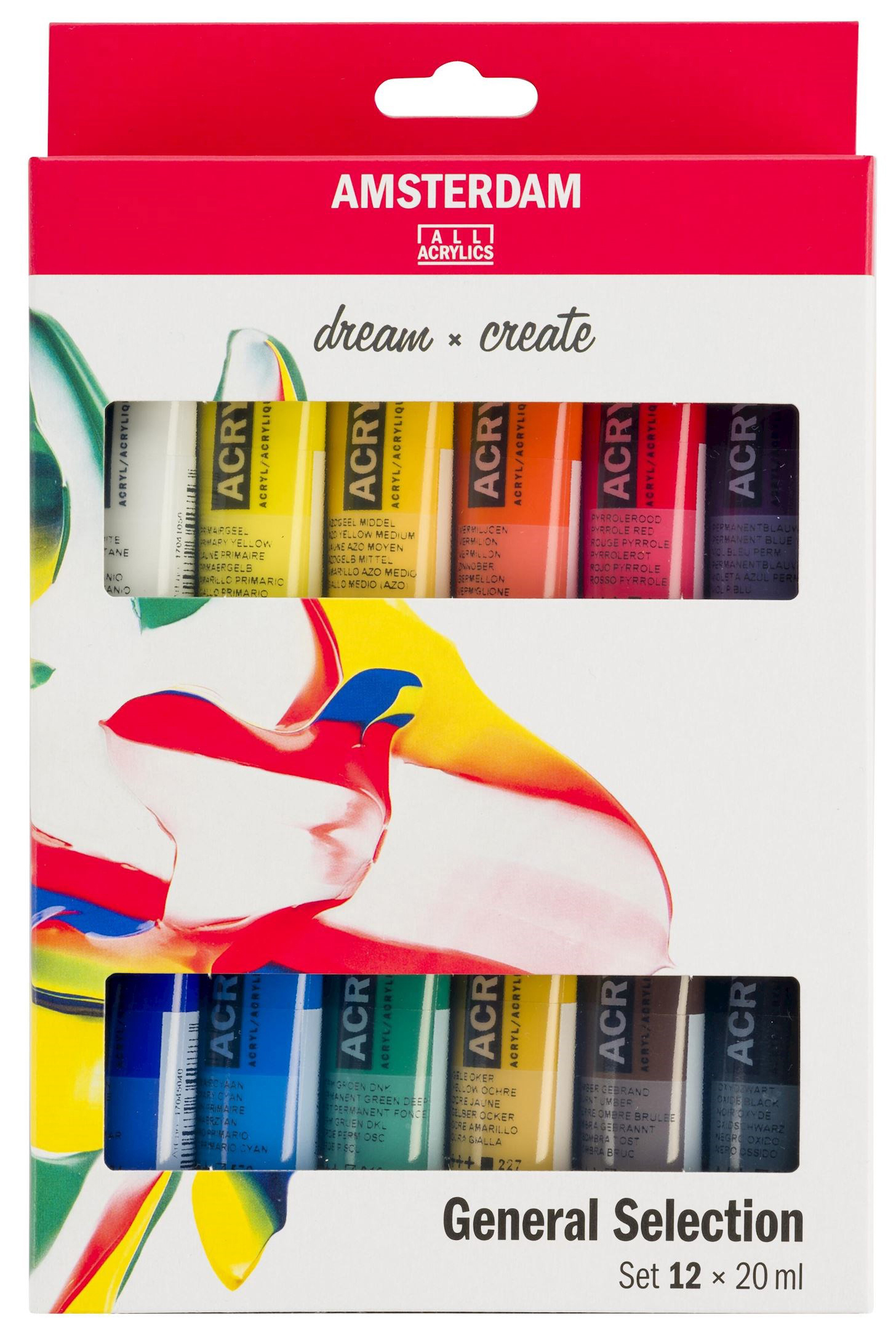 Amsterdam Standard Series - Set 12 Acrílicos 20 ml Selección General