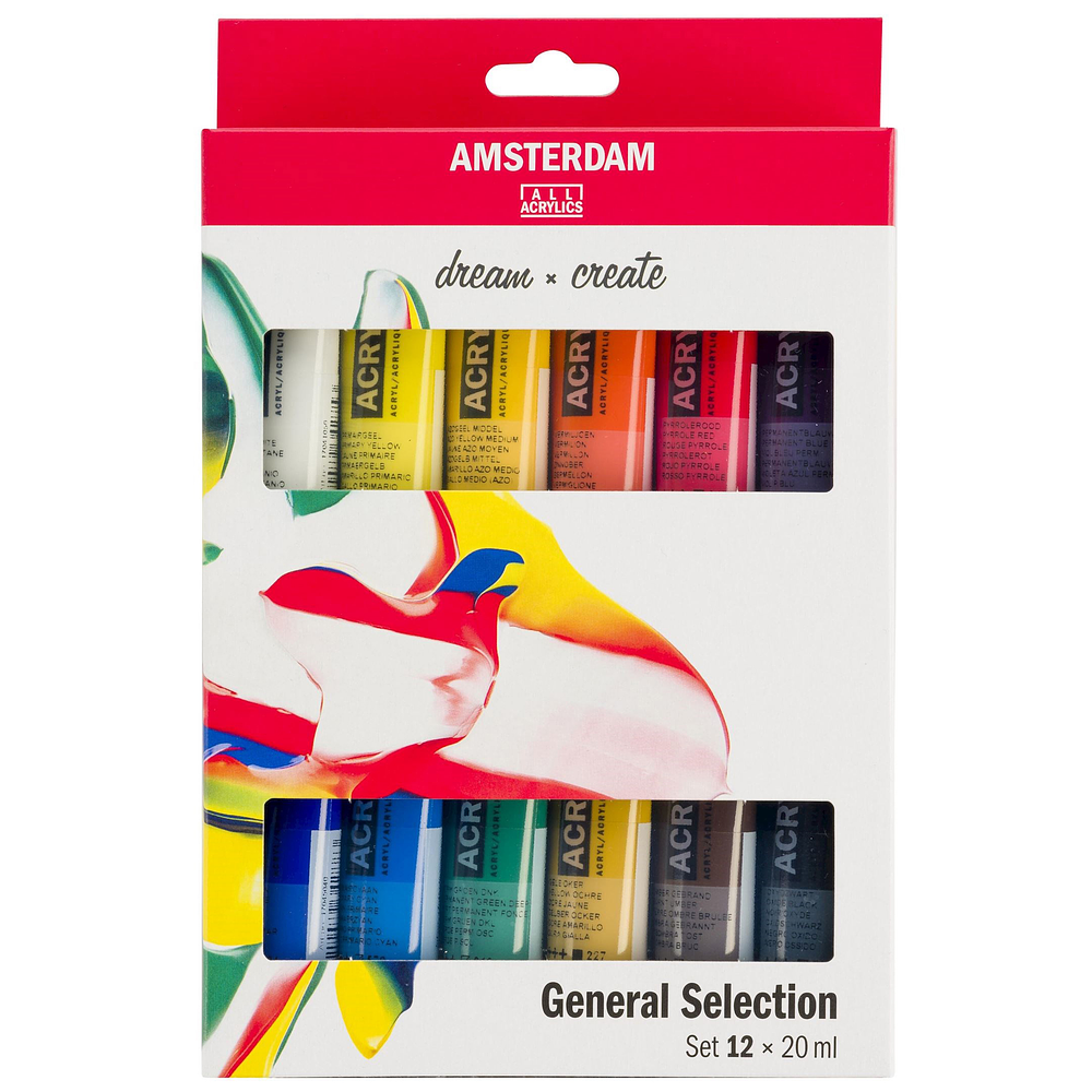 Acrílicos Amsterdam - Set 12 Series General - 20ml