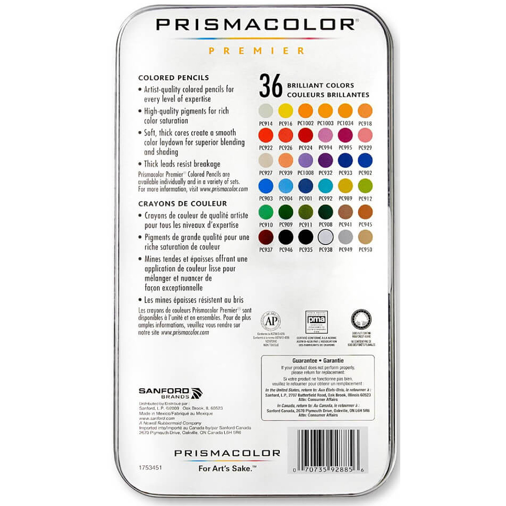 Prismacolor Premier - Set 36 Lápices de Colores.