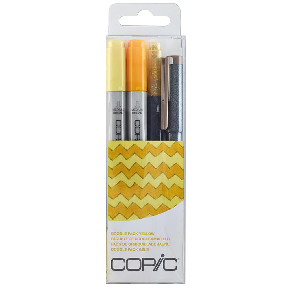Set Copic Ciao - 4 Lápices Doodle Colores Amarillos