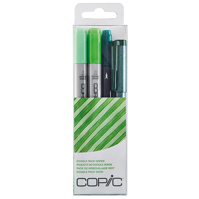 Copic Ciao - 4 Lápices Doodle Colores Verdes