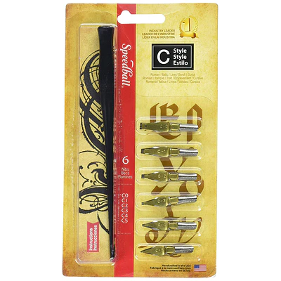 Set de plumillas caligráficas tipo C punta oblicua - Speedball 
