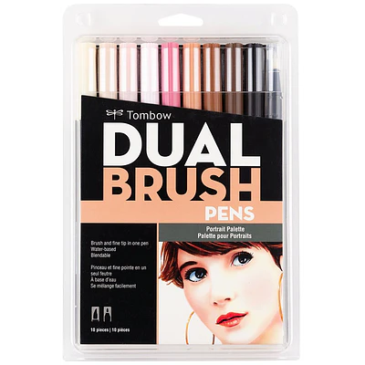 Tombow -  Set Dual Brush - 10 Marcadores - Colores retrato