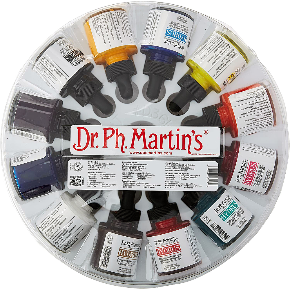 Dr. Ph. Martin's Hydrus Fine Art Watercolor, 30ml - Set 1 