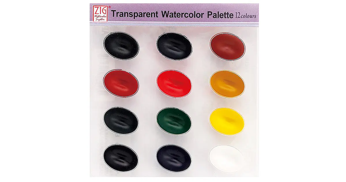 Kuretake - Acuarela Basic - 12 Colores Basicos
