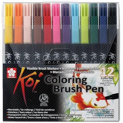 Sakura Koi - 12 Marcadores Brush Pens.