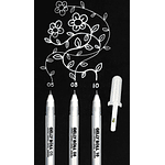 Set Sakura Gelly Roll - 3 Lápices Tinta Gel blanco.