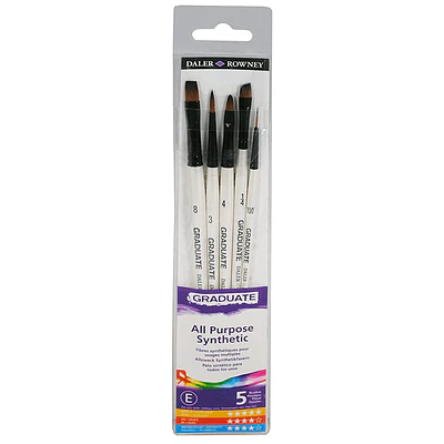 Daler and Rowney - Set De Pinceles Graduate - Mixto - 5 Un