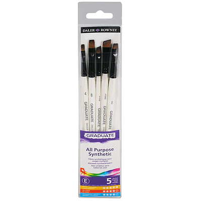 Daler and Rowney - Set De Pinceles Graduate - Planos - 5 Un
