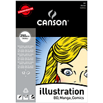 Block ilustracion - BD, Manga, Comics - A3 ( 29,7 x 42cm ) - 12 Hojas - 250 Gr