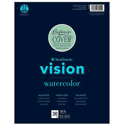 Strathmore - Block Acuarela Vision 300gr - 30hjs - 22.9 X 30.5 Cm