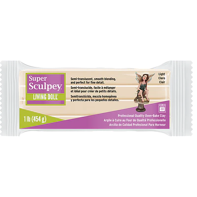Super Sculpey - Living Doll - Light - 454 Gr