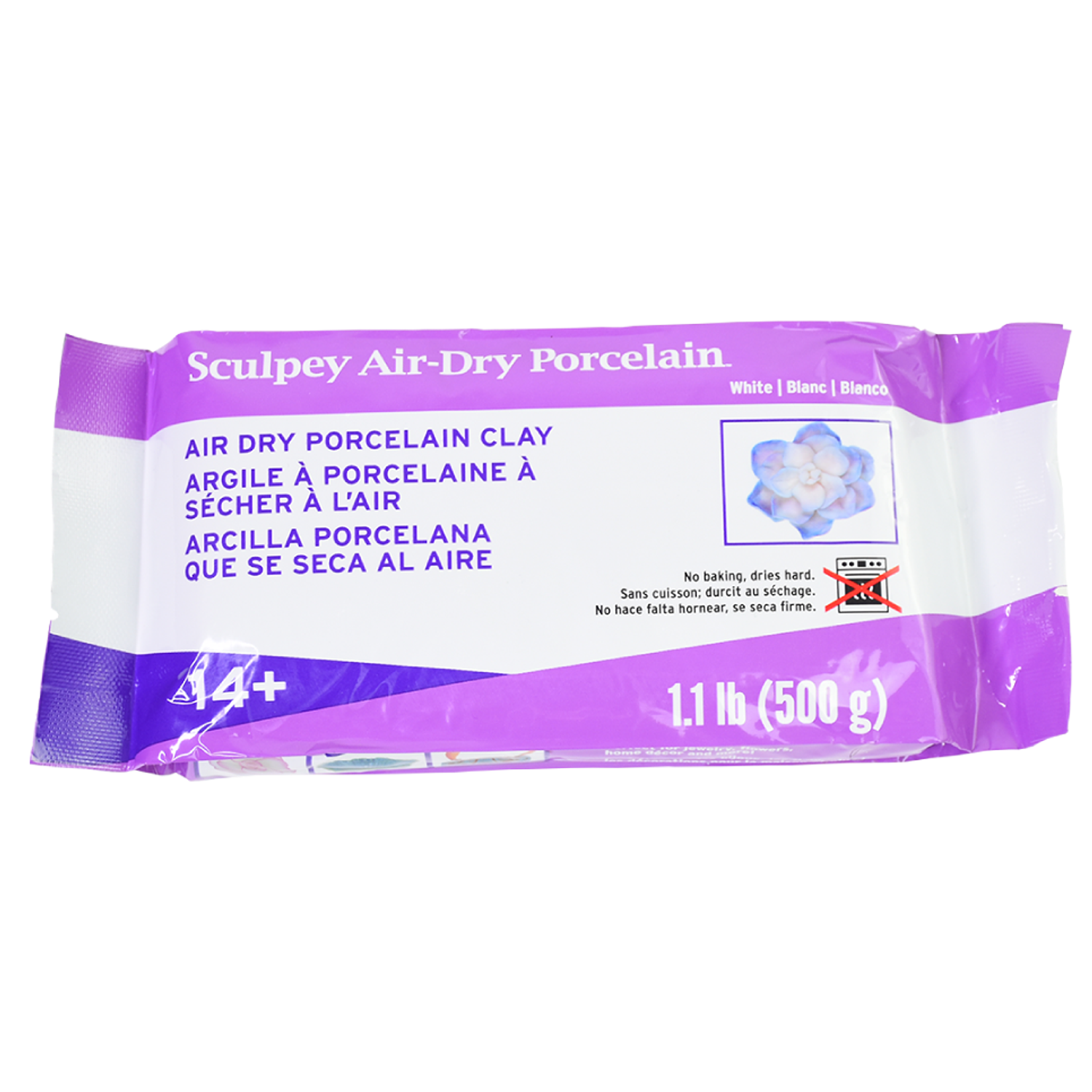 Sculpey Model Air Porcelain (Secado al Aire) - 500 Gr - Blanco