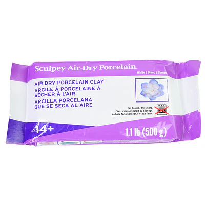 Sculpey Model Air Porcelain (Secado al Aire) - 500 Gr - Blanco