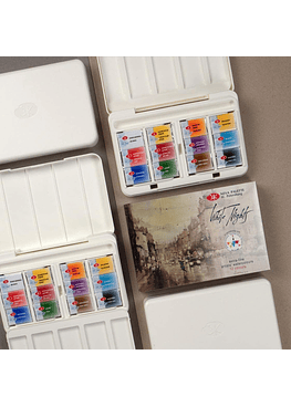 White Nights - Acuarelas 12 Colores - Caja Plastica