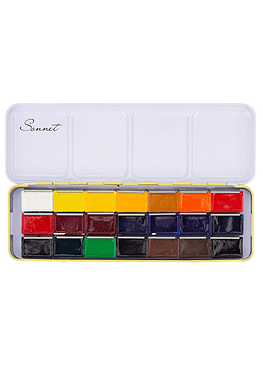 Sonnet - Set Acuarelas 21 Colores - Caja Metalica