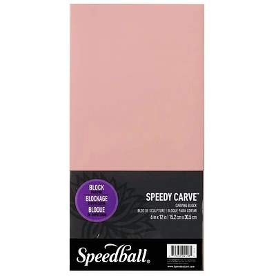 Linoleo para Grabado Rosado - 15,2 x 30,5 cm - Speedball