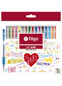 Lapices Gel - 35 Colores - Filgo