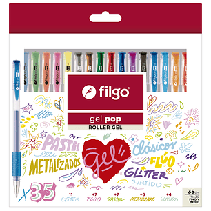 Lapices Gel - 35 Colores - Filgo