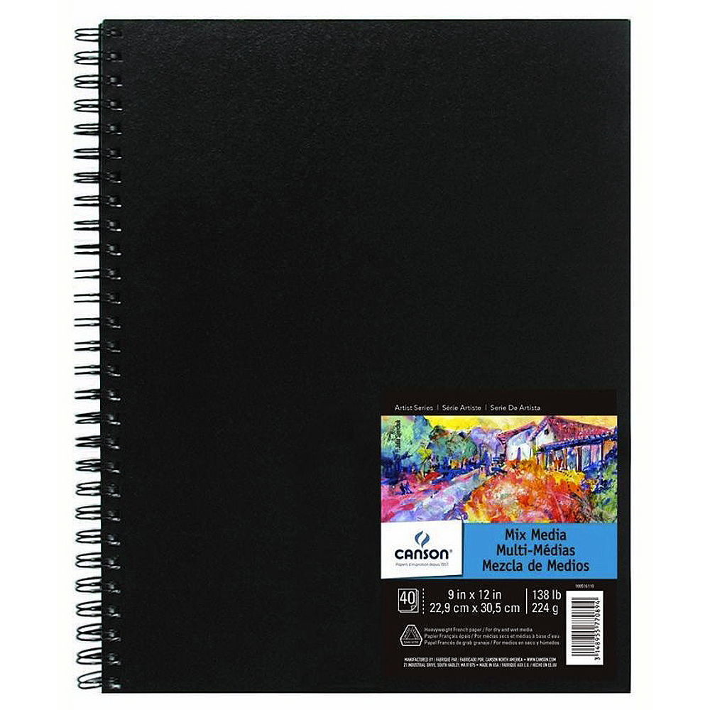 Canson Art Book - Mix Media - 22,9 x 30,5 cm - 40 Hojas 224 grs