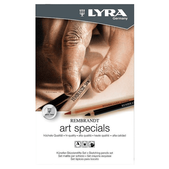 Rembrandt Art Specials Lyra - 12 Tonalidades Sepia