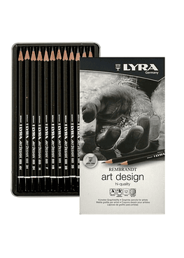 Rembrandt Art Desing Lyra - Set 12 Lápices Grafitos Graduados