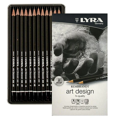 Lyra - Rembrandt Art Desing Set 12 Lápices Grafitos Graduados