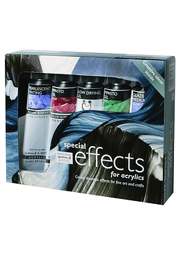 Set Efectos Especiales Acrilicos - 5 Tubos de 75ml