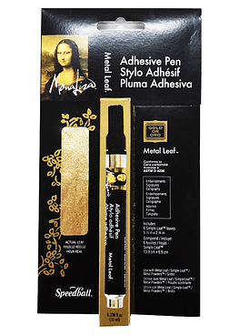 6 hojas Pan de Oro + lápiz adhesivo Mona Lisa 10 ML - Speedball