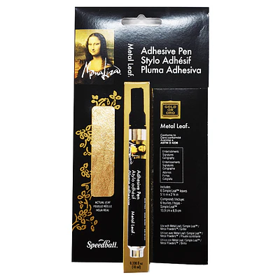6 hojas Pan de Oro + lápiz adhesivo Mona Lisa 10 ML - Speedball