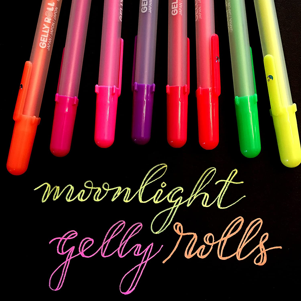 Set Sakura Gelly Roll -  12 Lápices Tinta Gel "Moonlight and White".
