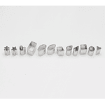 Sculpey Premo! Mini Cortadores de Metal - Formas Geométricas 12 unid. 