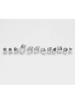 Sculpey Premo! Mini Cortadores de Metal - Formas Geométricas 12 unid. 