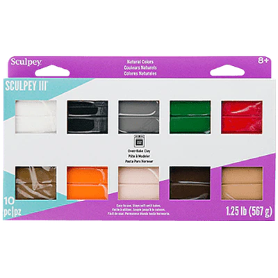 Sculpey III - 10 Colores Naturales (57 GR - 567 GR)