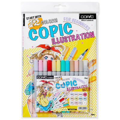 Copic Ciao - Ilustración Principiantes - 12 Marcadores.