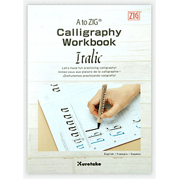 A To ZIG Calligraphy Italic - Libro De Ejercicios