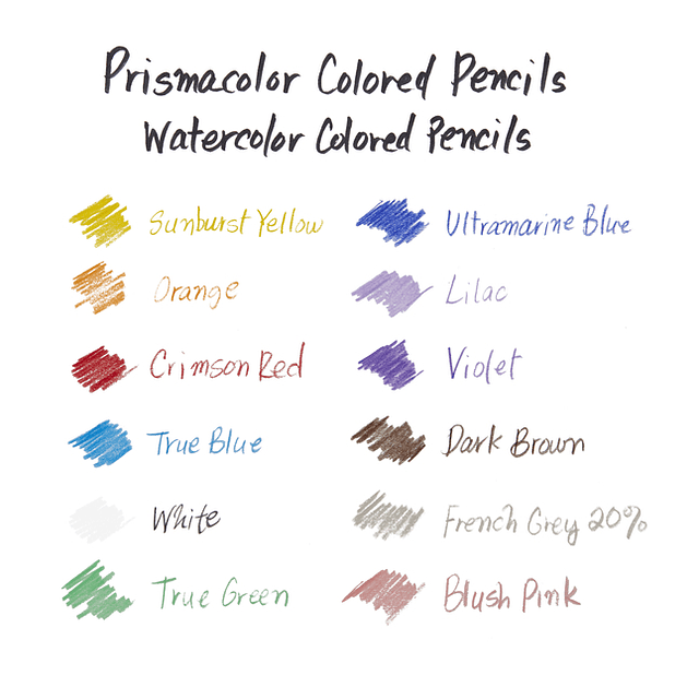 Prismacolor Premier - 12 Lápices de Colores Acuarelables.
