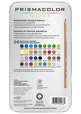 Prismacolor Premier - 36 Lápices de Colores Acuarelables.