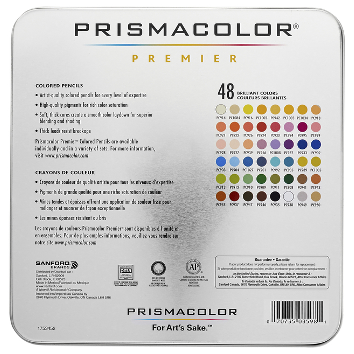 Prismacolor Premier - Set de 48 Lápices de Colores