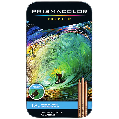 Prismacolor Premier - 12 Lápices de Colores Acuarelables.