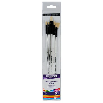 Daler and Rowney - Set De Pinceles Graduate - Mango Largo - Pelo Natural - 5 Un
